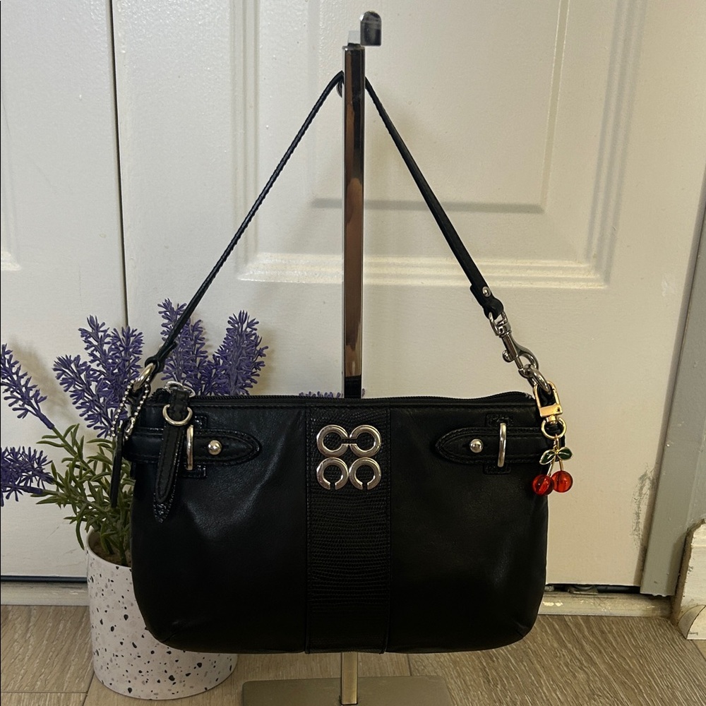 Coach Vintage Black Mini Bag with Silver Hardware